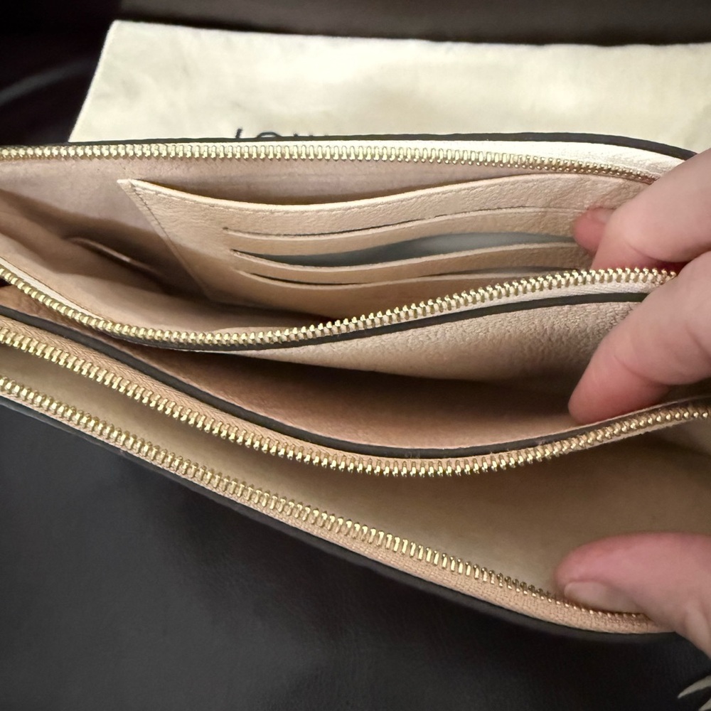 Louis Vuitton Beige Clutch with Gold Chain - Picture 5 of 6